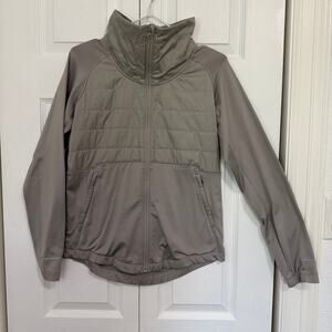 Columbia Sportswear Soft Shell Full Zip Jacket Gray High Neck